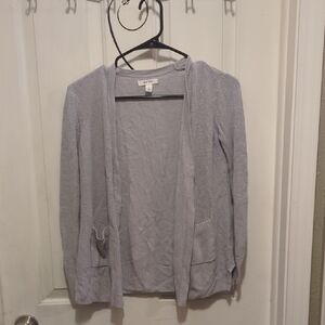 Nine West Soft Gray Cardigan Sweater